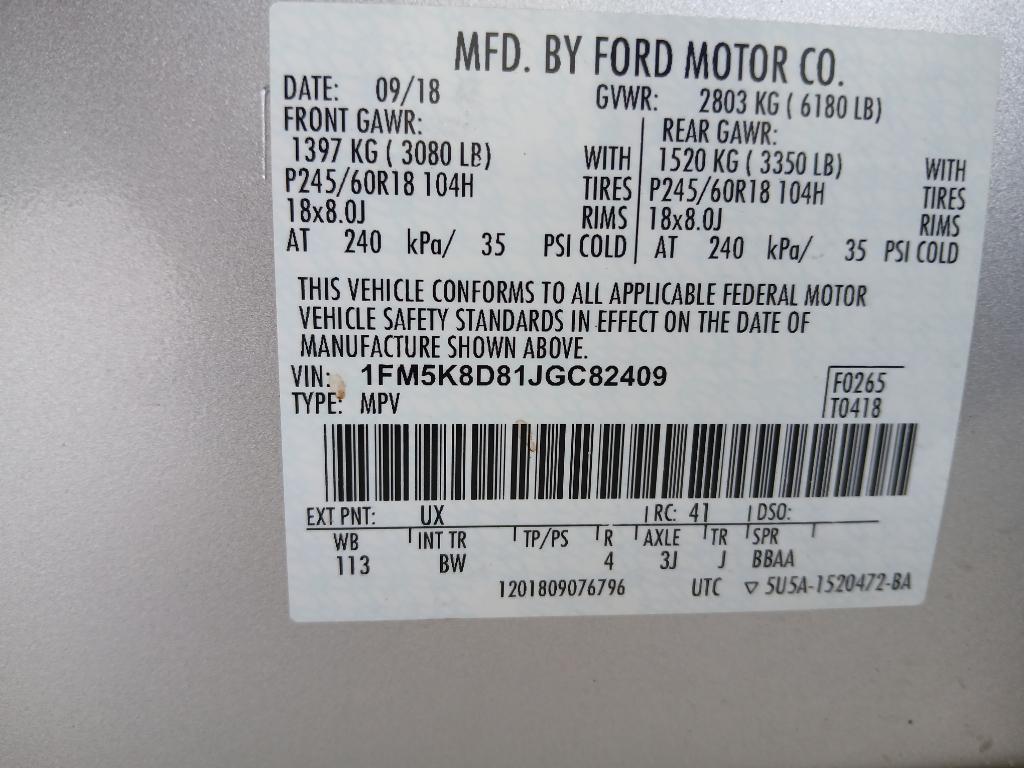 used 2018 Ford Explorer car, priced at $16,596