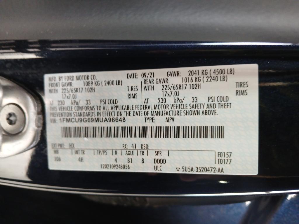 used 2021 Ford Escape car, priced at $22,084