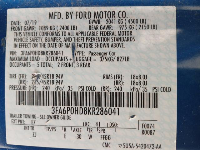 used 2019 Ford Fusion car, priced at $16,990