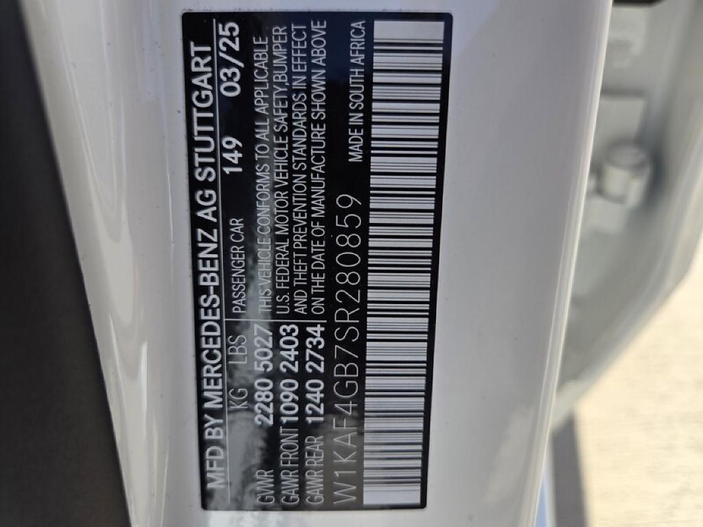 new 2025 Mercedes-Benz C-Class car, priced at $51,555
