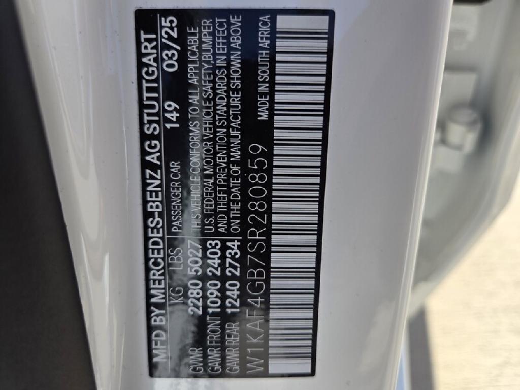 new 2025 Mercedes-Benz C-Class car, priced at $51,555