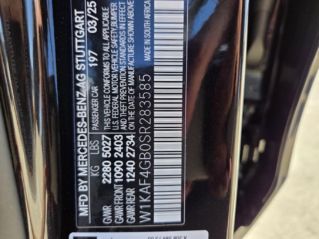 new 2025 Mercedes-Benz C-Class car, priced at $59,425