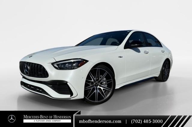 new 2024 Mercedes-Benz AMG C 43 car, priced at $73,395