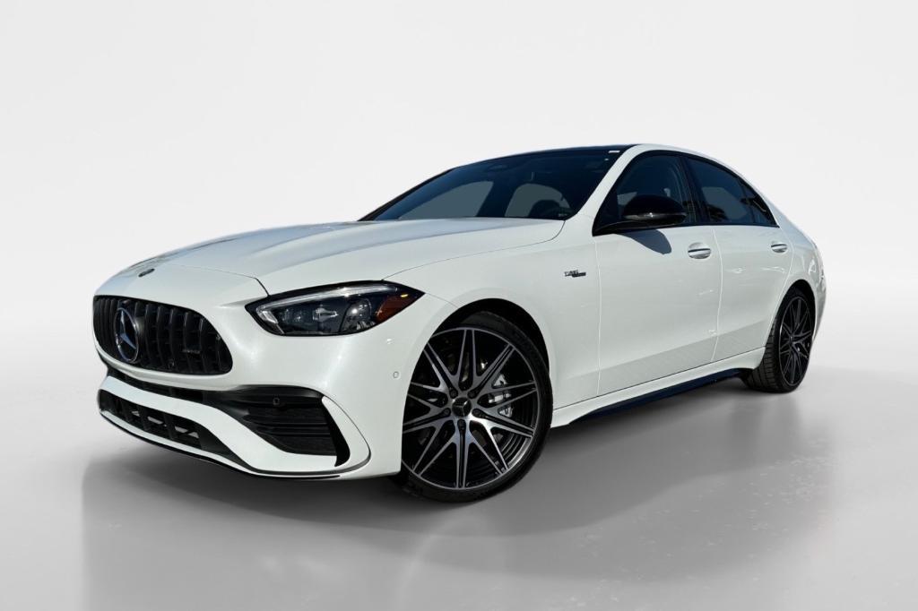 new 2024 Mercedes-Benz AMG C 43 car, priced at $73,395