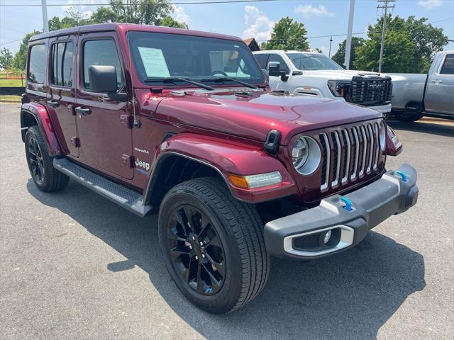 used 2022 Jeep Wrangler Unlimited 4xe car, priced at $34,880