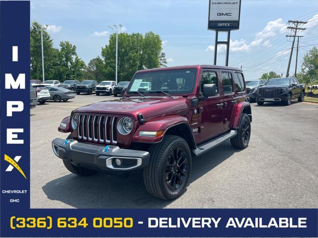 used 2022 Jeep Wrangler Unlimited 4xe car, priced at $34,880