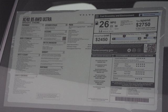 new 2025 Volvo XC40 car, priced at $51,590