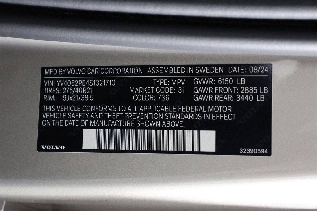 used 2025 Volvo XC90 car, priced at $59,495