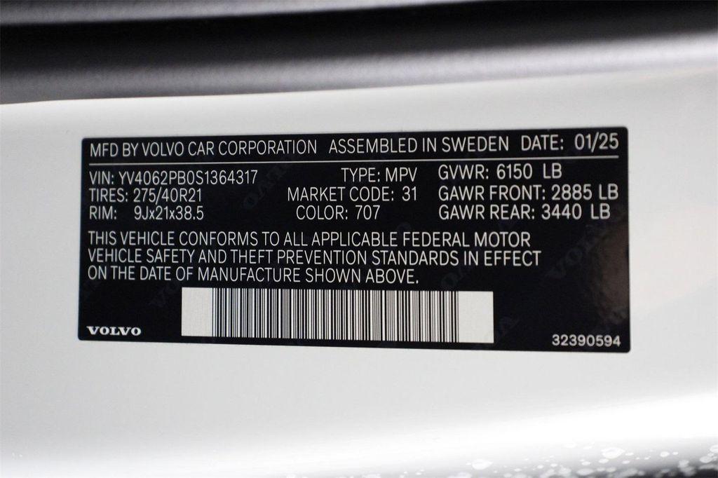 used 2025 Volvo XC90 car, priced at $58,595