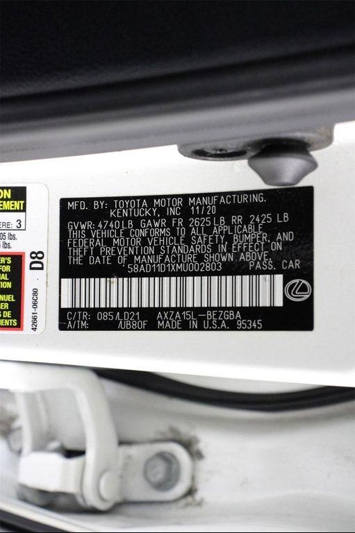 used 2021 Lexus ES 250 car, priced at $23,836