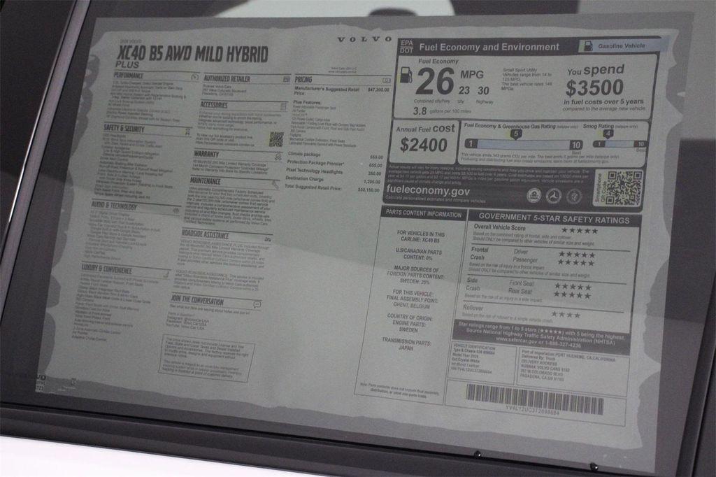 new 2026 Volvo XC40 car, priced at $50,150