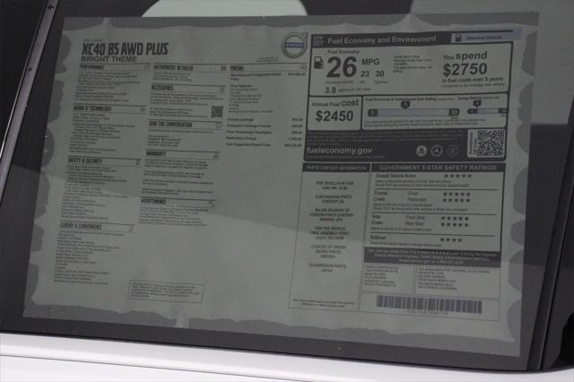 new 2025 Volvo XC40 car, priced at $48,335