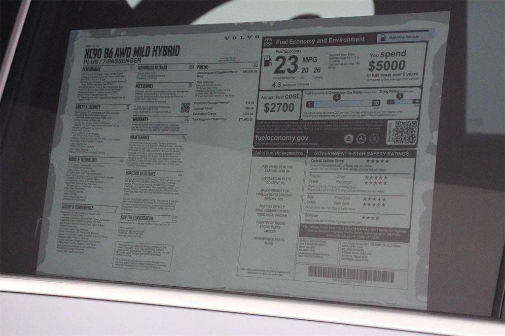 new 2026 Volvo XC90 car, priced at $70,985