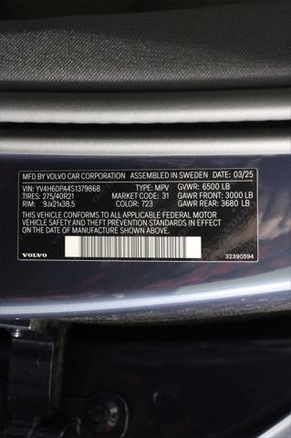 new 2025 Volvo XC90 Plug-In Hybrid car, priced at $75,095
