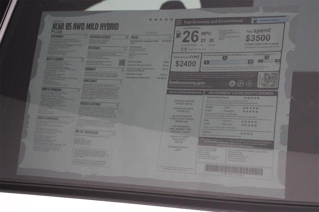 new 2026 Volvo XC60 car, priced at $57,985