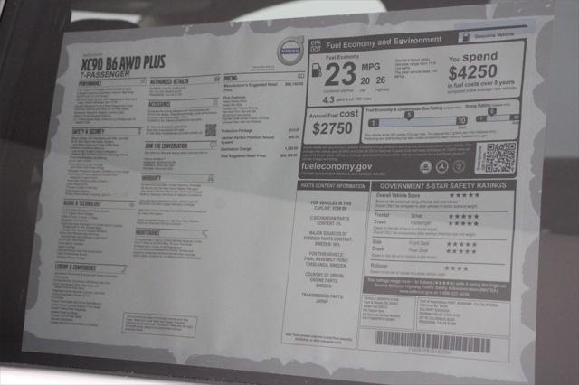 new 2025 Volvo XC90 car, priced at $69,155