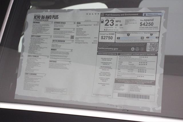 new 2025 Volvo XC90 car, priced at $68,245