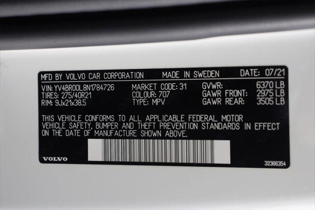 used 2022 Volvo XC90 Recharge Plug-In Hybrid car, priced at $48,999