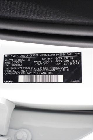 new 2025 Volvo XC90 Plug-In Hybrid car, priced at $78,805