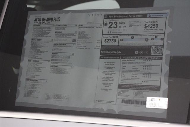 new 2025 Volvo XC90 car, priced at $69,155
