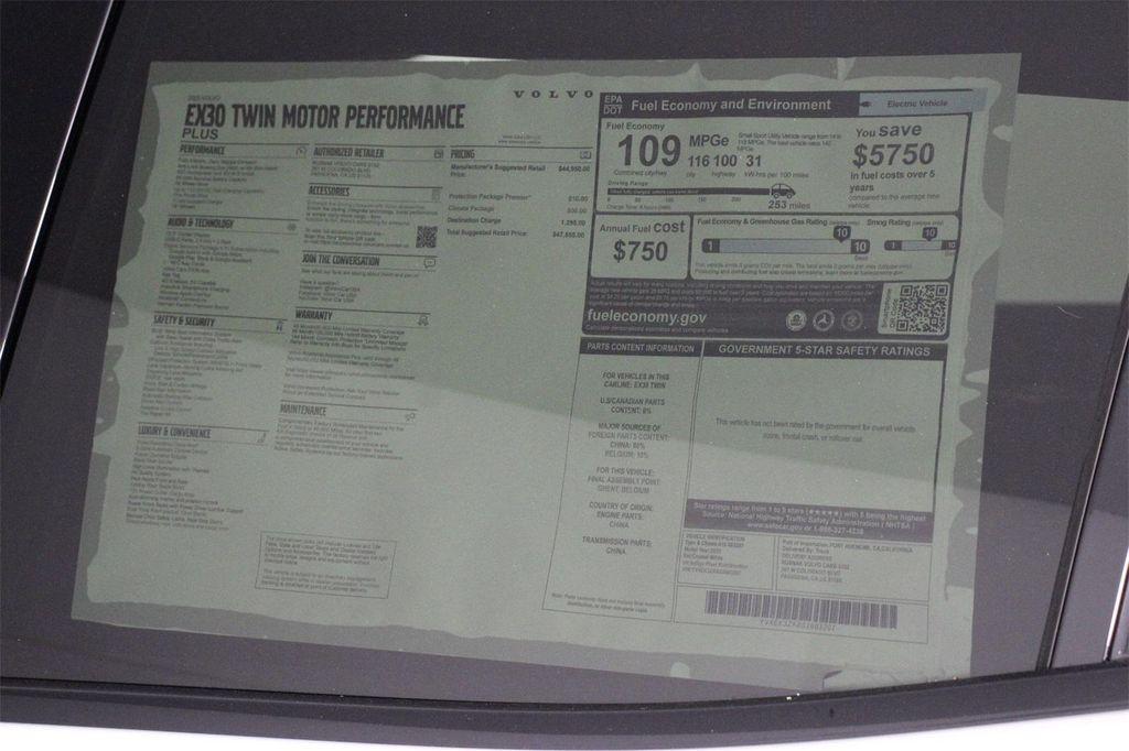 new 2025 Volvo EX30 car, priced at $47,555