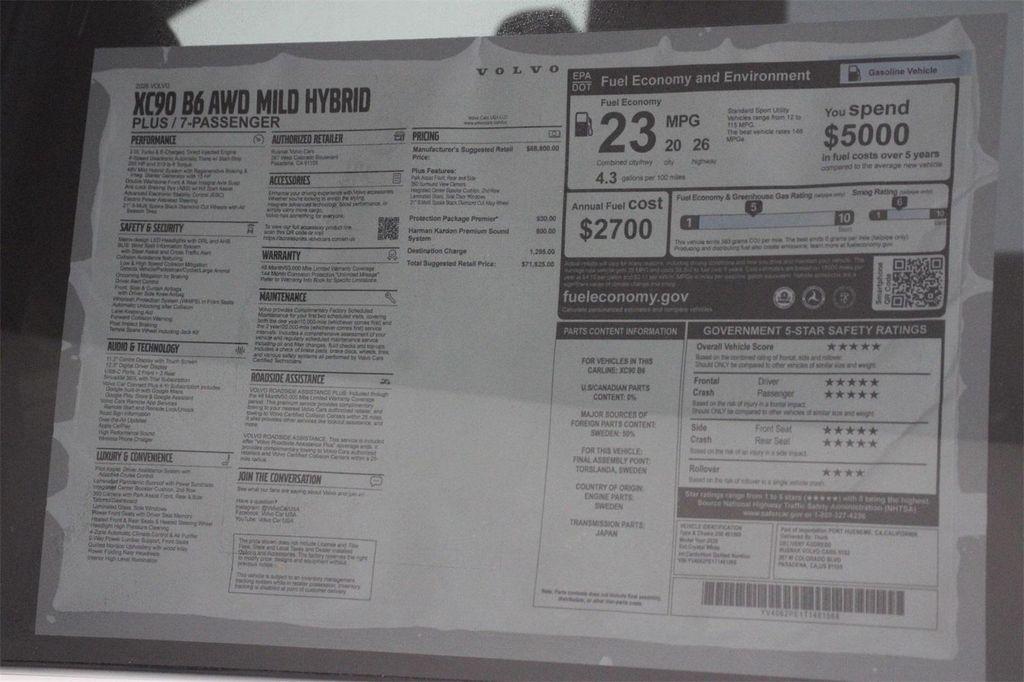 new 2026 Volvo XC90 car, priced at $71,825