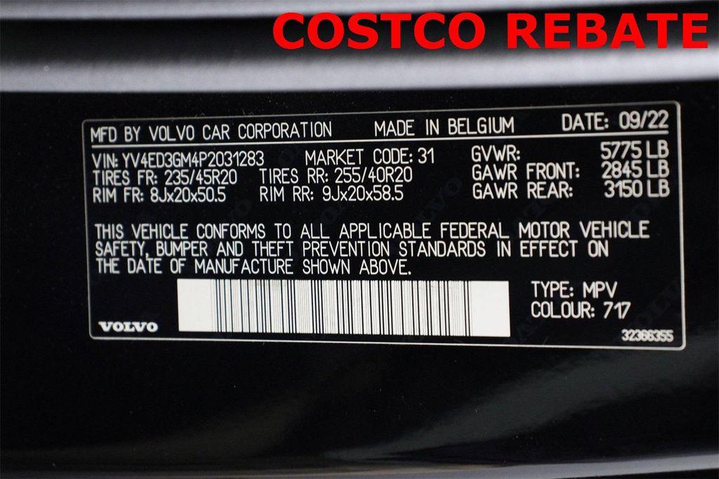 used 2023 Volvo C40 Recharge Pure Electric car, priced at $27,995