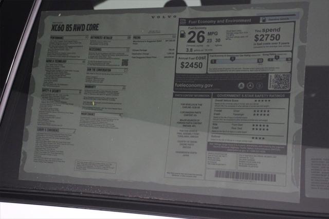 new 2025 Volvo XC60 car, priced at $49,095