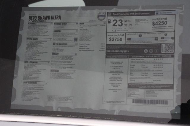 new 2025 Volvo XC90 car, priced at $73,145