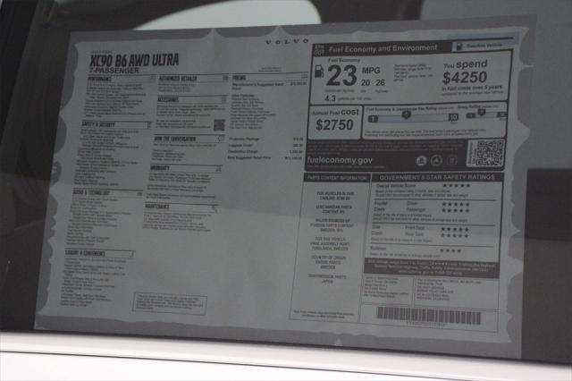 new 2025 Volvo XC90 car, priced at $73,145