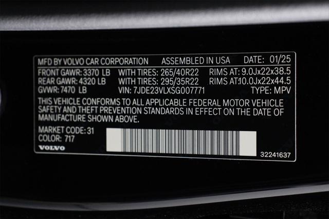 new 2025 Volvo EX90 car, priced at $91,440