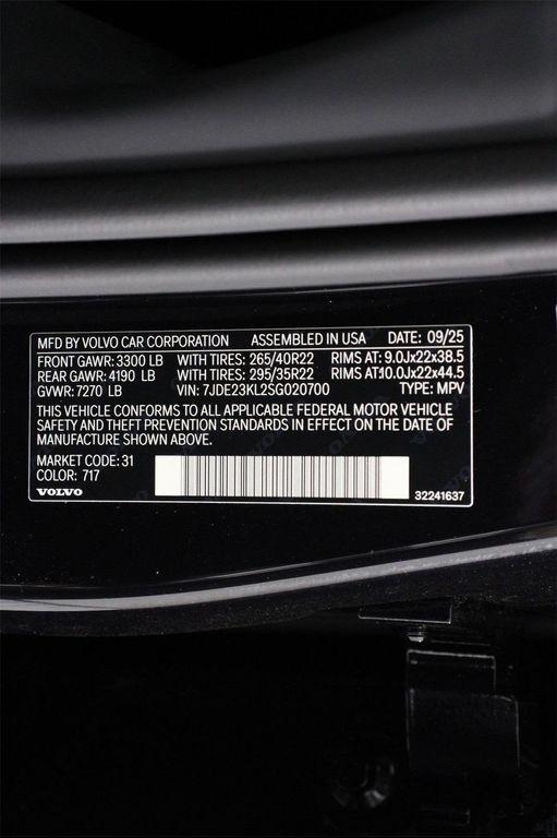 new 2025 Volvo EX90 car, priced at $95,245