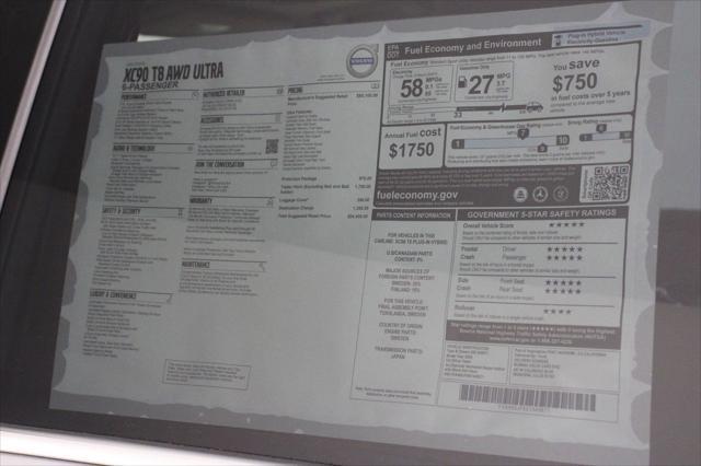 new 2025 Volvo XC90 Plug-In Hybrid car, priced at $84,405