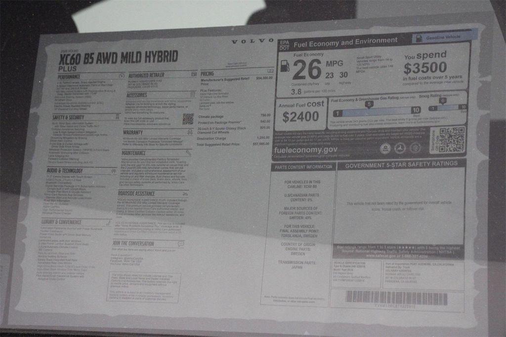 new 2026 Volvo XC60 car, priced at $57,985