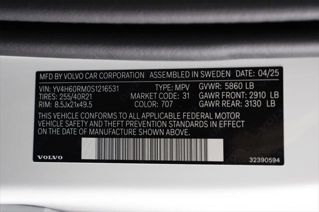 new 2025 Volvo XC60 Plug-In Hybrid car, priced at $71,510