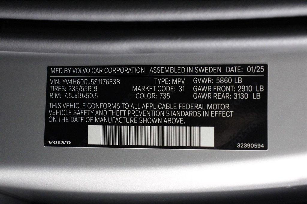 new 2025 Volvo XC60 Plug-In Hybrid car, priced at $62,100