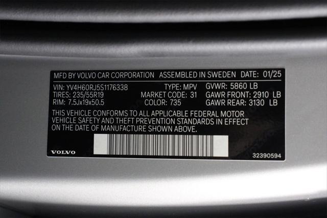 new 2025 Volvo XC60 Plug-In Hybrid car, priced at $62,100