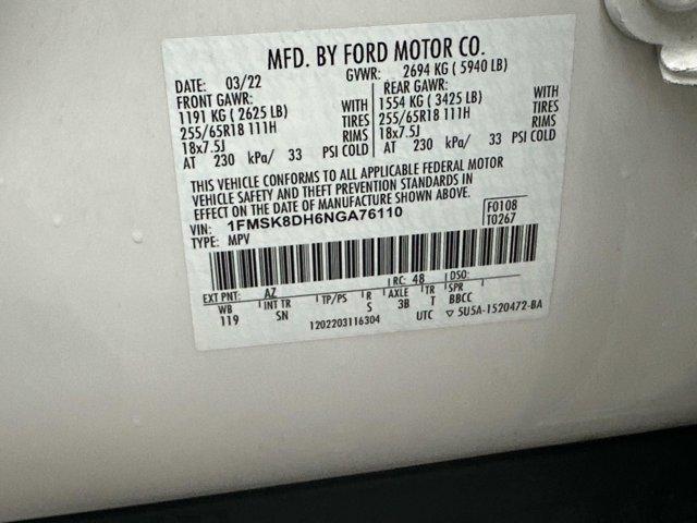 used 2022 Ford Explorer car, priced at $28,890