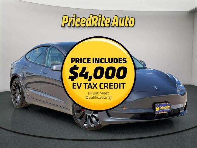 used 2022 Tesla Model 3 car, priced at $19,900