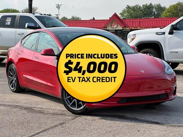 used 2022 Tesla Model 3 car, priced at $23,400