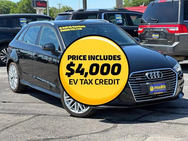 used 2018 Audi A3 e-tron car, priced at $15,000