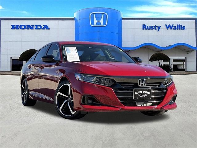 used 2021 Honda Accord car, priced at $24,833