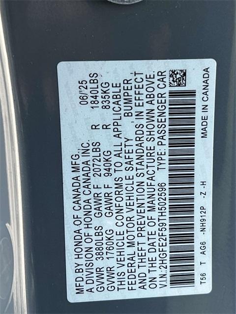 used 2026 Honda Civic car, priced at $27,355