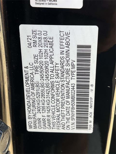 used 2021 Honda Passport car, priced at $26,905