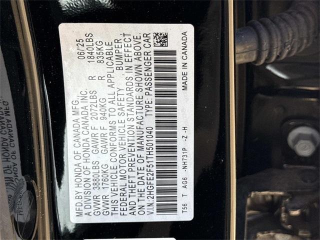 used 2026 Honda Civic car, priced at $26,663