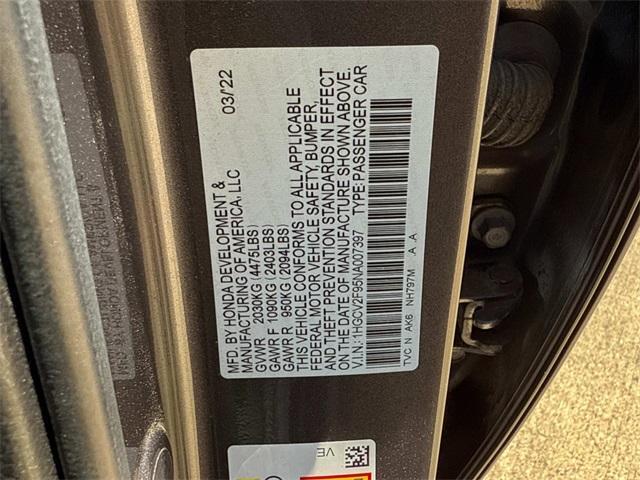 used 2022 Honda Accord car, priced at $28,915