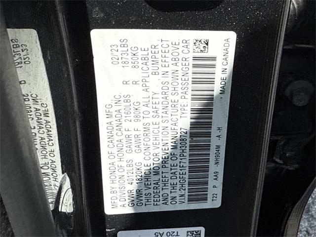 used 2023 Honda Civic car, priced at $24,637