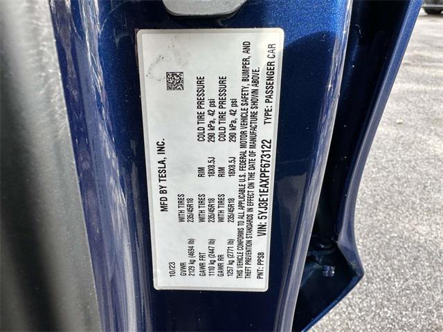 used 2023 Tesla Model 3 car, priced at $24,575