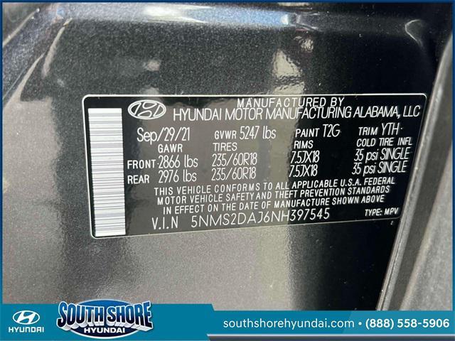 used 2022 Hyundai Santa Fe car, priced at $23,000