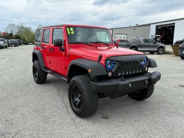 used 2015 Jeep Wrangler Unlimited car, priced at $15,916